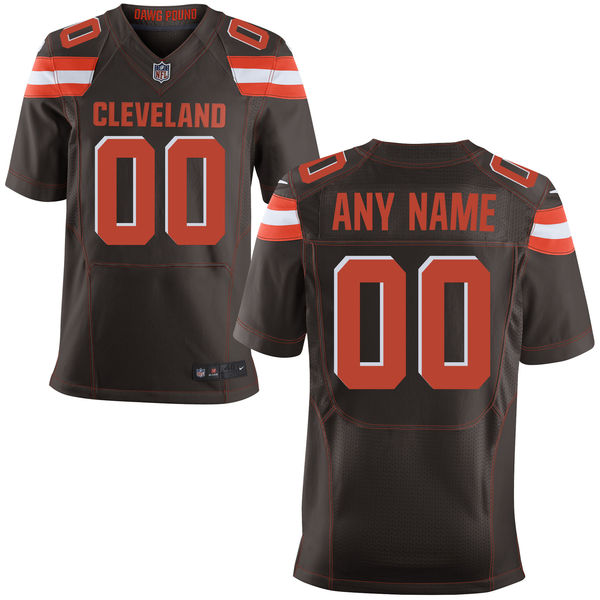 Nike Cleveland Browns Customized Brown Stitched Elite Men's NFL Jersey